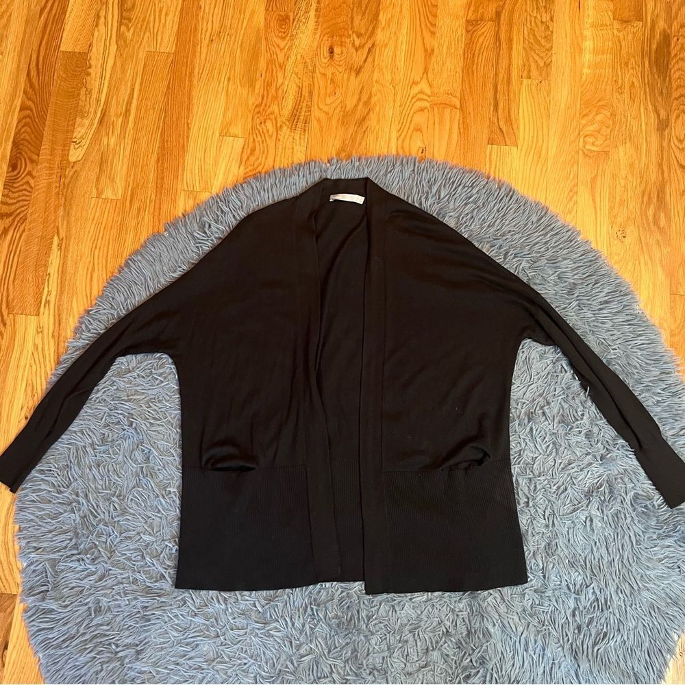 Vince Black Silk Cashmere Cardigan Size S